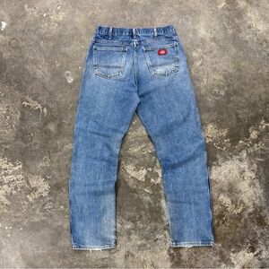 Dickies Carpenter Workwear Grunge Distressed Denim Jeans 34x36